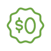 Always transparent – no hidden fees icon